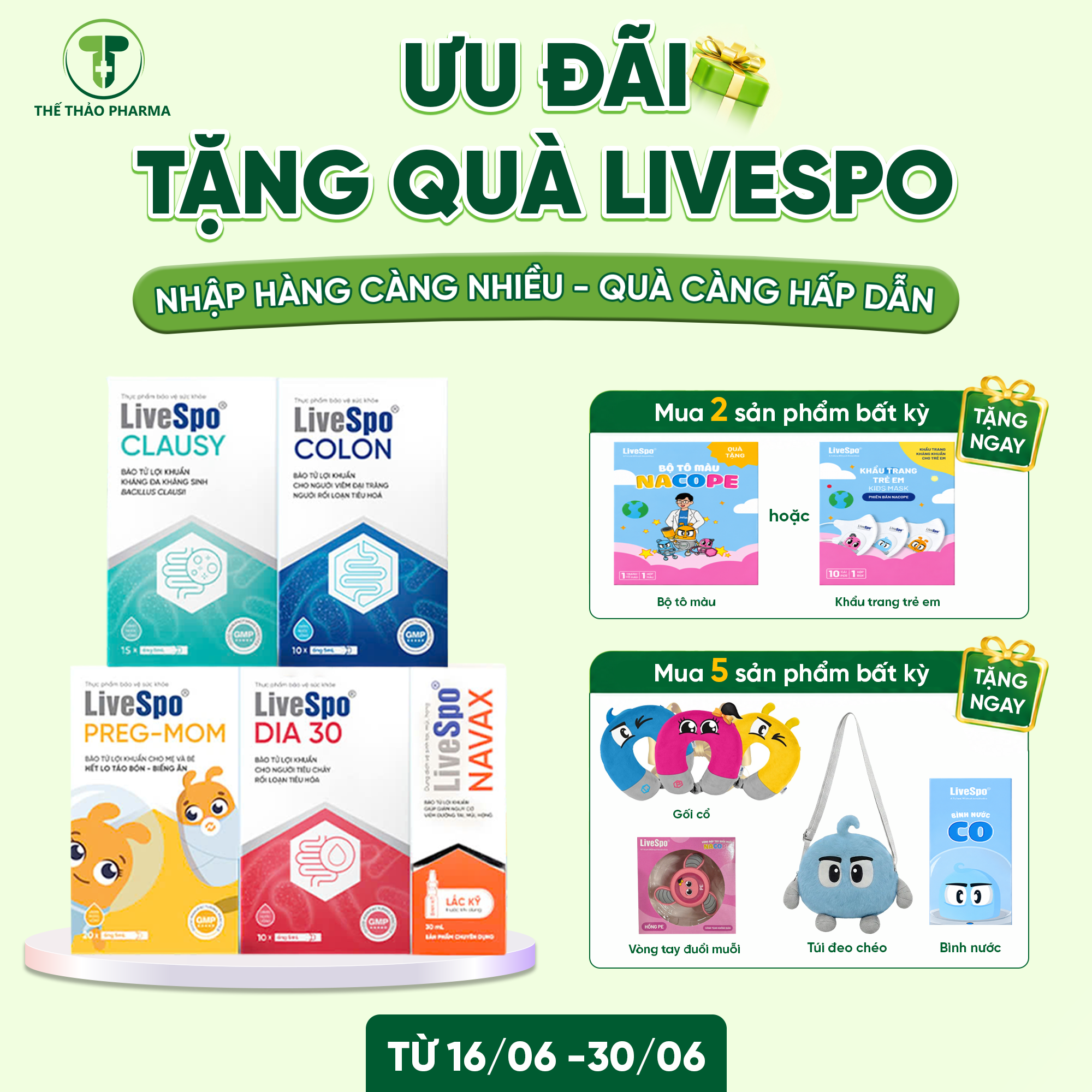 🎁 ƯU ĐÃI TẶNG QUÀ LIVESP0 – NHẬP HÀNG CÀNG NHIỀU, QUÀ CÀNG HẤP DẪN